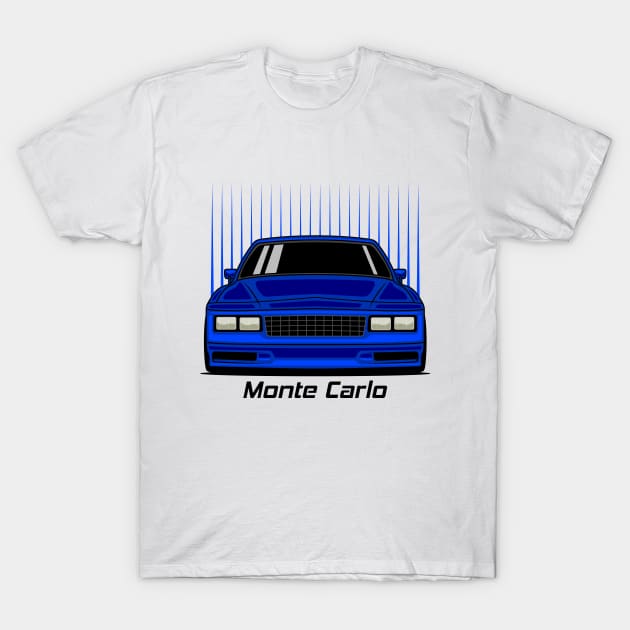 Racing Blue Monte Carlo Art T-Shirt by GoldenTuners